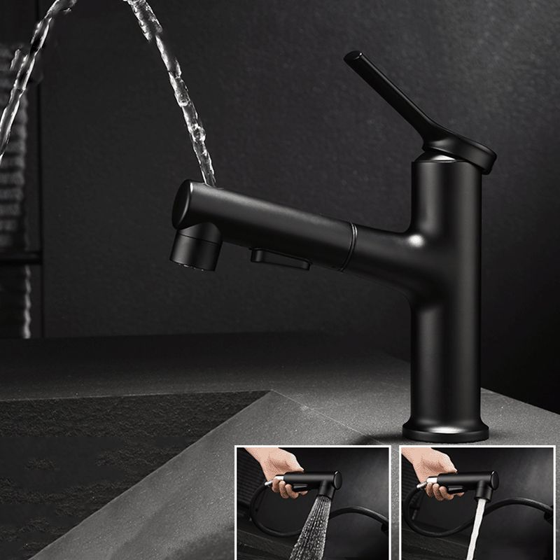 Modern Vessel Sink Faucet Copper Single Handle Low Arc Vessel Faucet for Bathroom