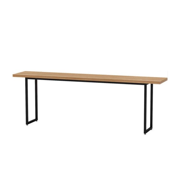 Industrial Style Wood Top Counter Table 42-inch Height Table for Coffee Shop