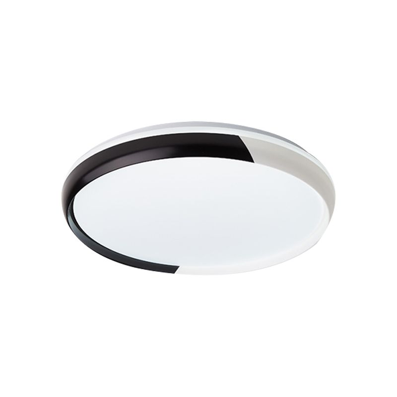 Rotondo Acrilico Flush Light Fixture Modernst Black / Rose Gold LED Flush Mount Massimale Lampada per Bedroom