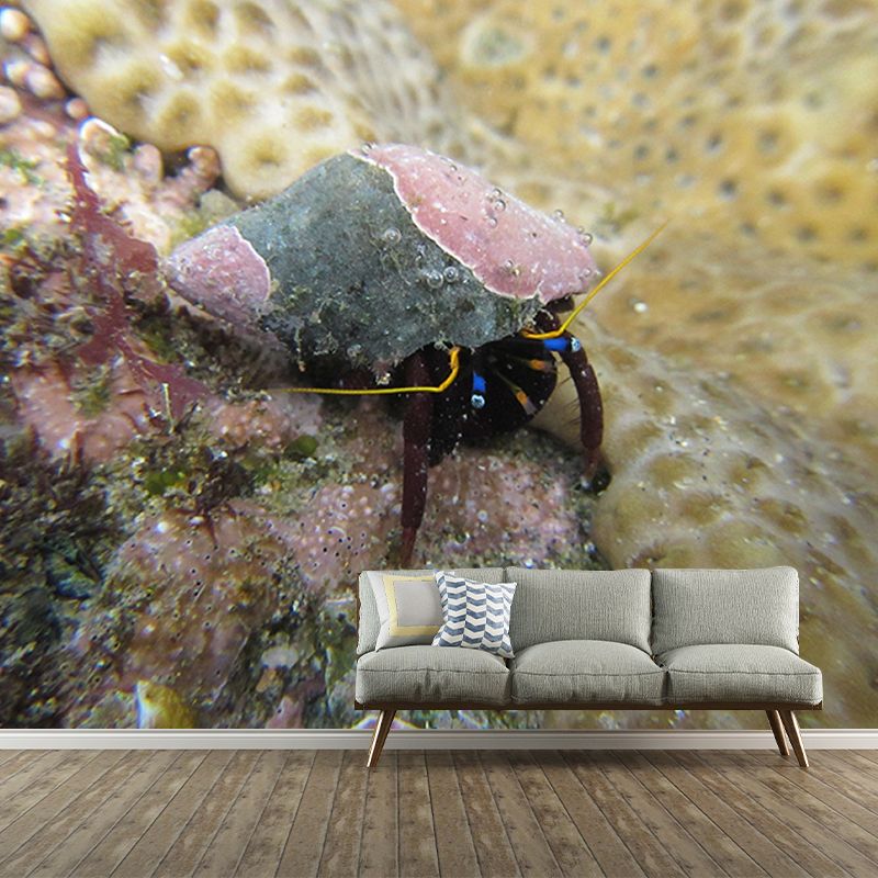 Environmental Sea Animal Wallpaper Mildew Resistant Photography Bathroom Wall Mural