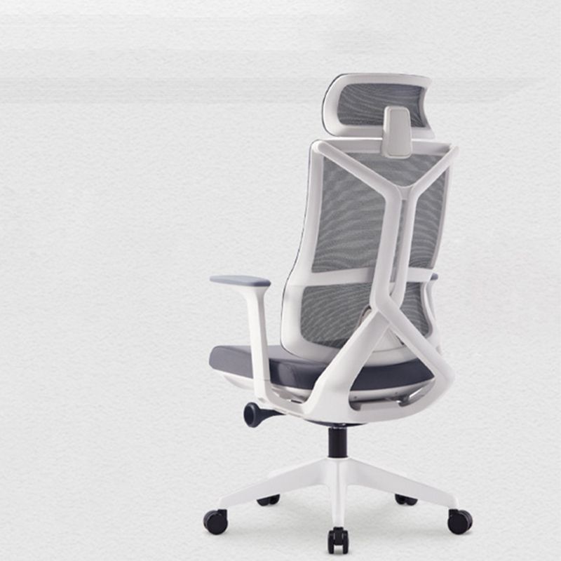 Fixed Arms Desk Chair Modern No Distressing Ergonomic Chair with Wheels