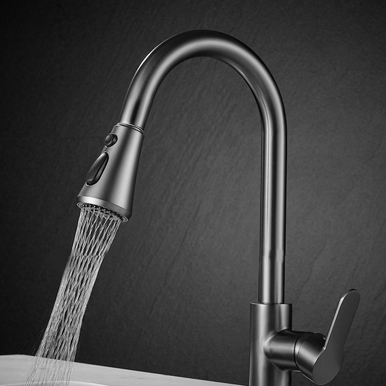 Modern Pull down Kitchen Faucet  Sprayer with Handle and Supply Lines Bar Faucet