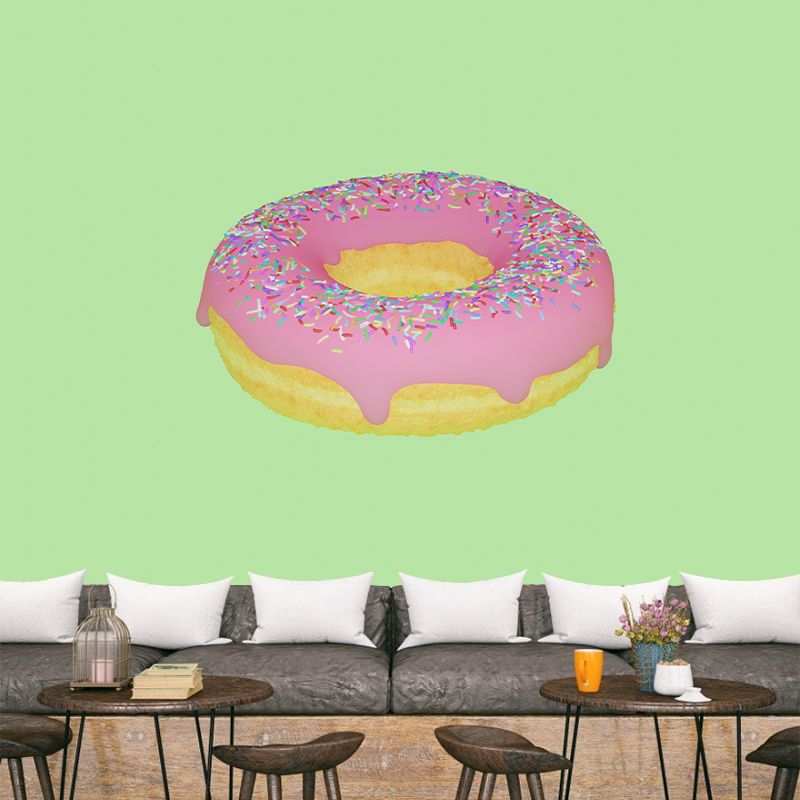 3D Donut Unique Wall Mural Personalized Size Available,Mural for Dining Room