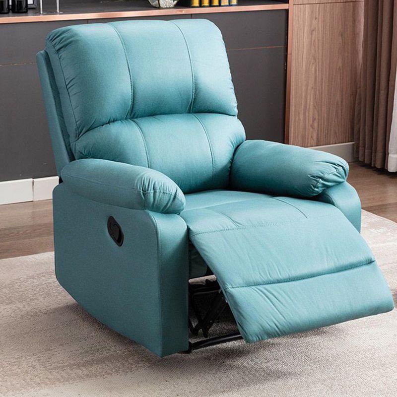 Manial-Push Back Standard Recliner Faux Leather Recliner Chair