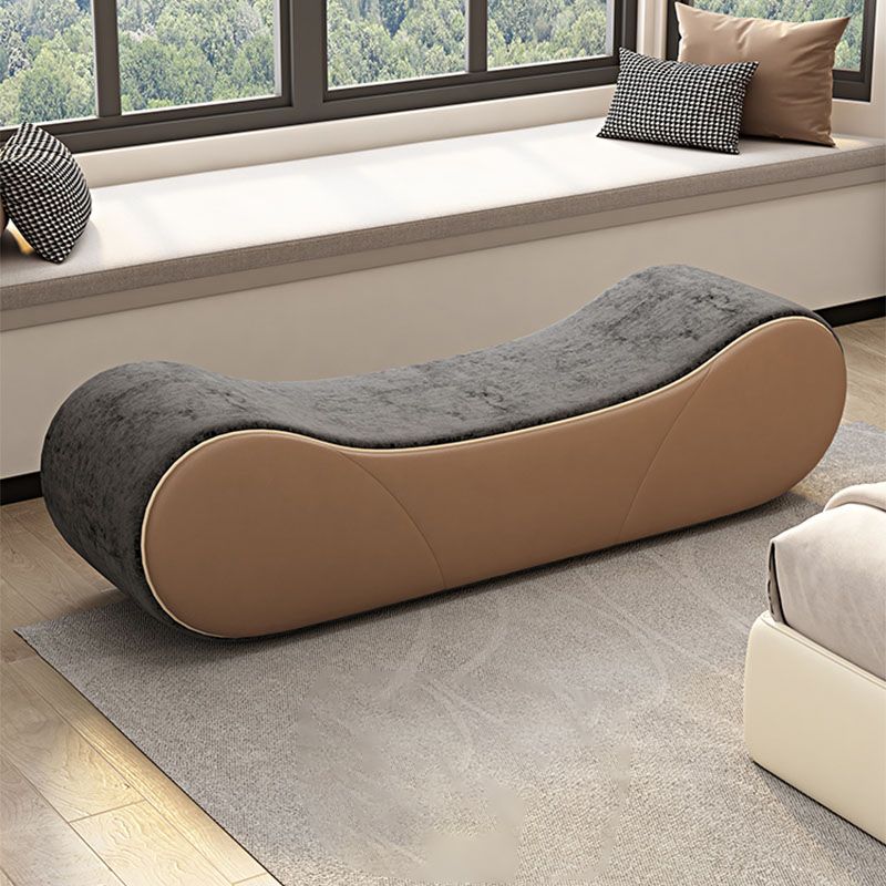 20 Inch Width Cushioned Seating Bench Modern Entryway and Bedroom Bench