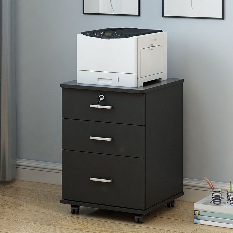 Industrial Cabinet Wood Locking Drawers and Storage Filing Cabinet with Wheels