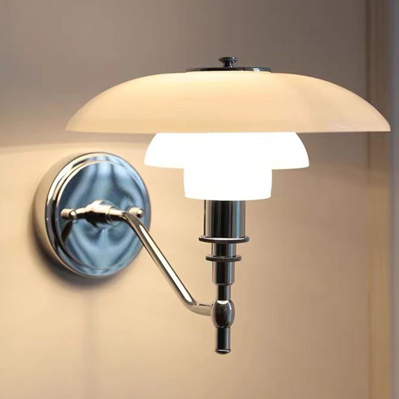 Nordic Wall Light Fixture Glass Shade Wall Light Sconce for Bedroom