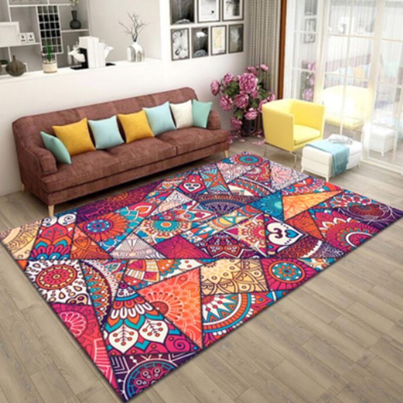 Tapis carrelage marocain multicol