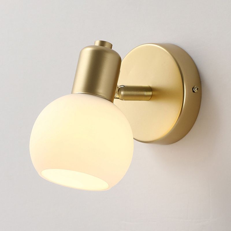 Wall Light Fixture Modern Wall Mounted Lighting in Gold for Washroom