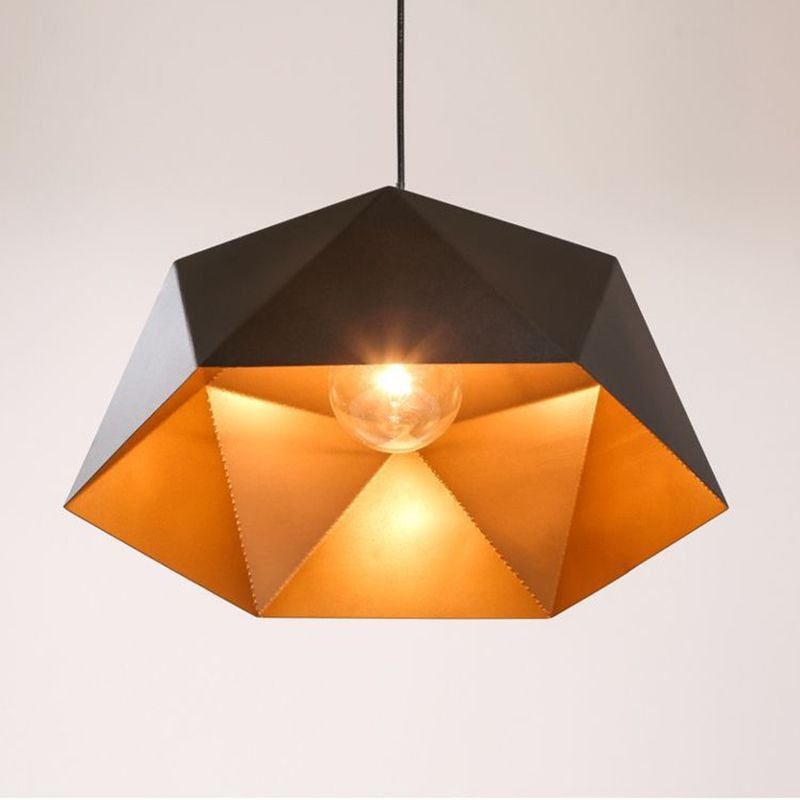 Bowl Shade Hanging Lighting Industrial Style Metal 1 Light Pendant Lamp for Bedside