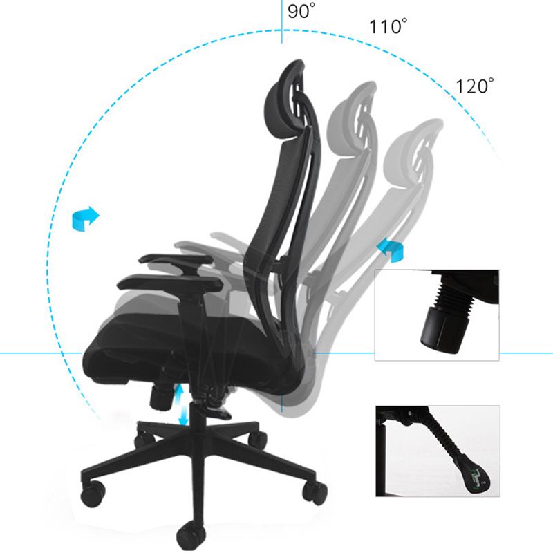 Modern Desk Chair Mesh Computer Chair Adjustable Chair with Wheel