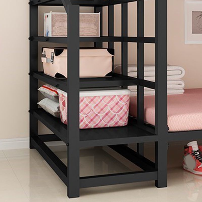 Contemporary No Theme Bunk Bed/Loft Bed in Iron with Guardrails