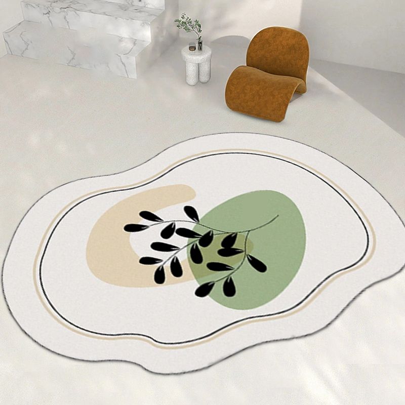 Rapis simple de tapis simple gris Coucle de tapis intérieur tapis résistant au tapis lavable pour le salon