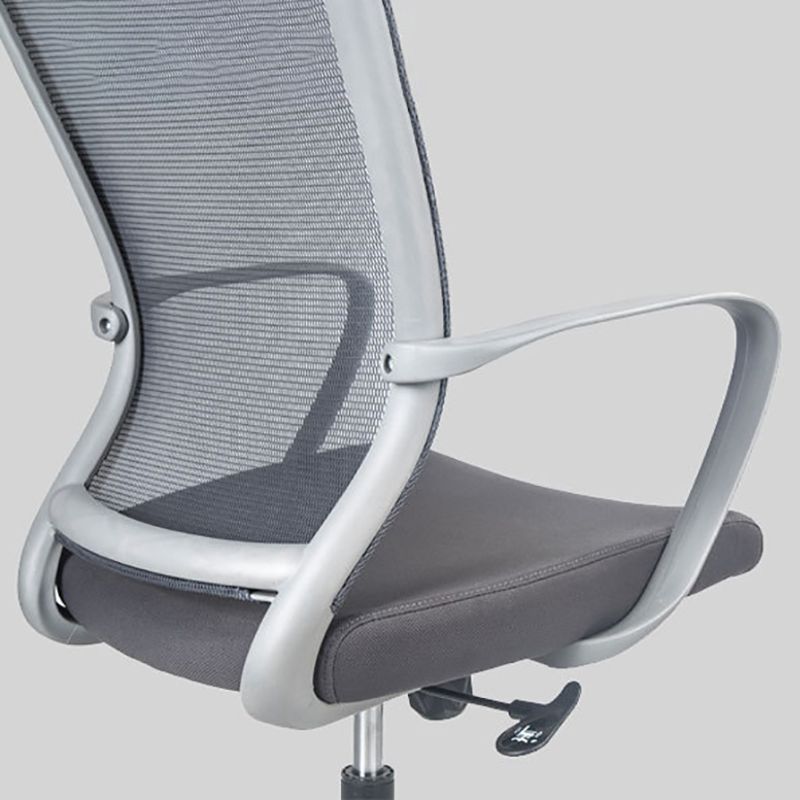 Contemporary Arm Chair Fixed Arms Mid-back Mesh Office Chair