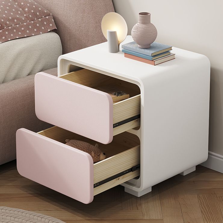 Wooden Bedside Cabinet Modern Style Minimalist Bedside Table with Legs