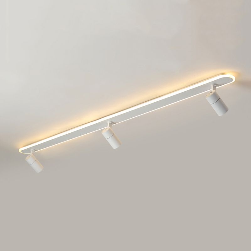 Aluminium lineaire inbouwarmatuur, nieuw modern wit plafondmontagearmatuur met spotlight