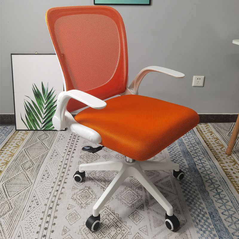 Modern Desk Chair Mesh Conference Chair Mid-Back Chair with Wheels