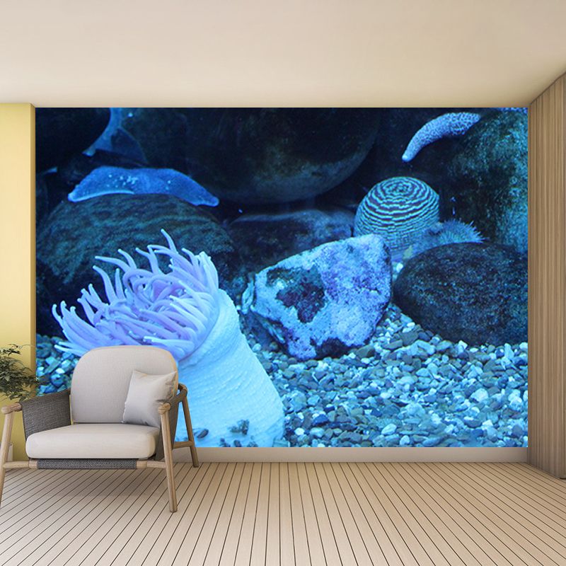 Fashionable Wall Mural Coral Printed Drawing Room Wall Mural