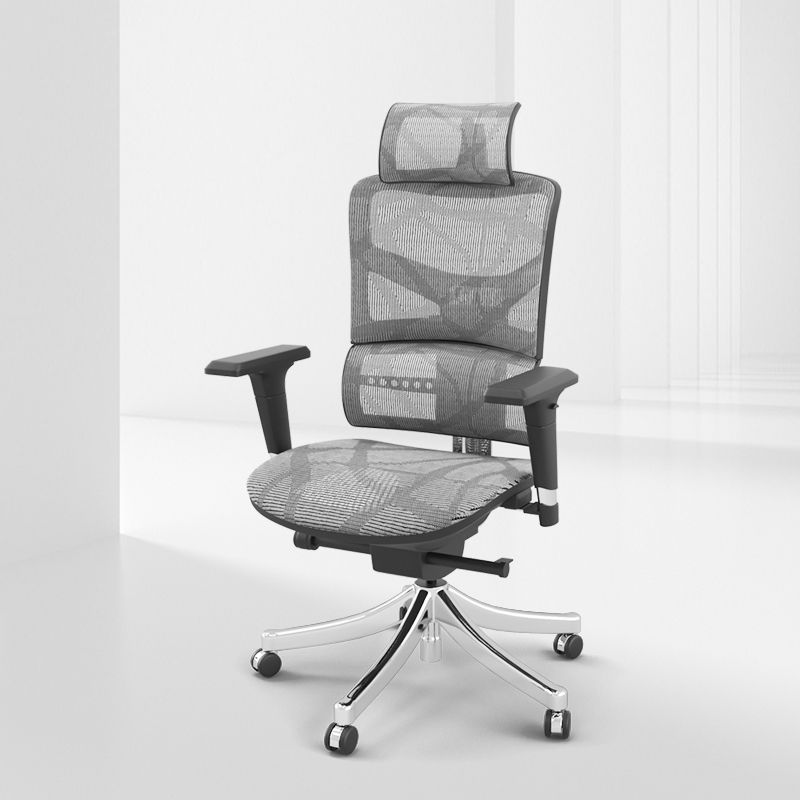 Modern Chair Removable Arms Adjustable Seat Height Office Chair with Breathable Back