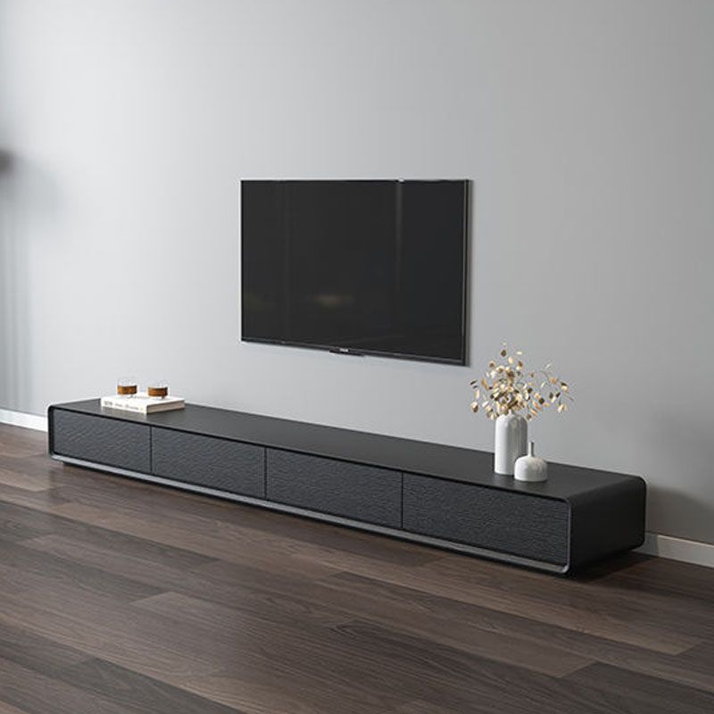 Contemporary 15.75-inch D TV Console Wooden TV Stand for TVs with Drawers