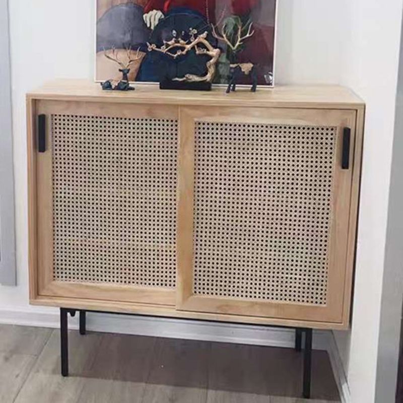 Modern & Contemporary Cabinet Square Accent Cabinet with Bar Pulls