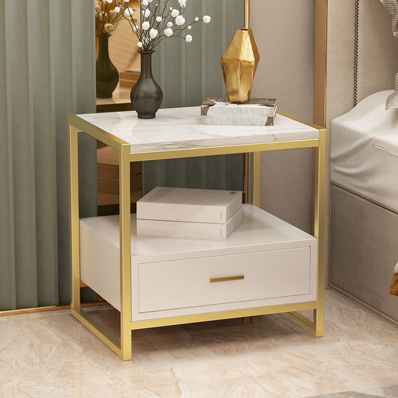 Drawers Included Bedside Cabin Contemporary Night Table for Bedroom