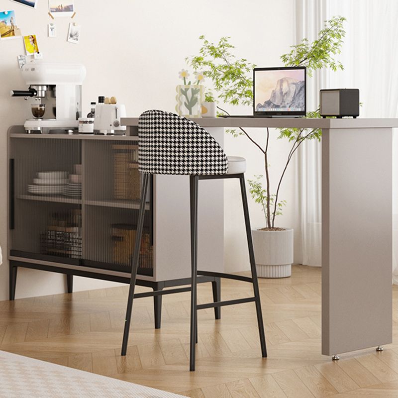 Modem & Contemporary Wood Rectangle Bar Stool Table for Living Room