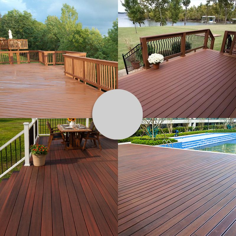 Contemporary Water Resistant Floor Tile Smooth Click Lock Engineered Wood for Patio Garden