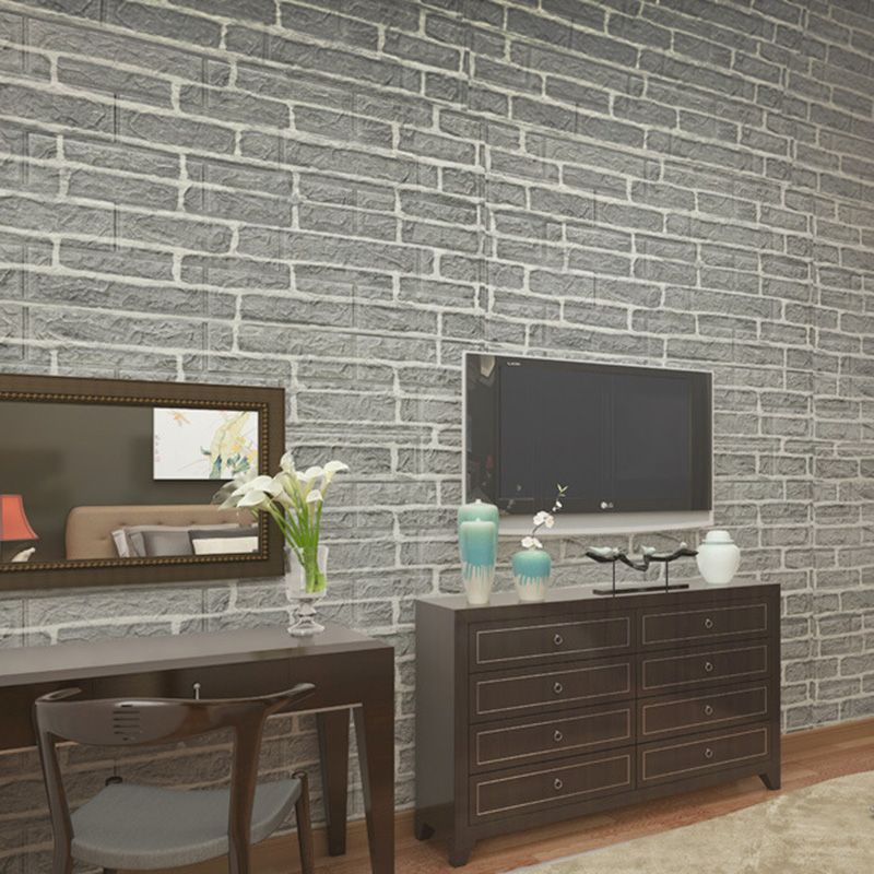 Farmhouse Wall Plank 3D Brick Bedroom and Living Room Wall Panels Set of 2