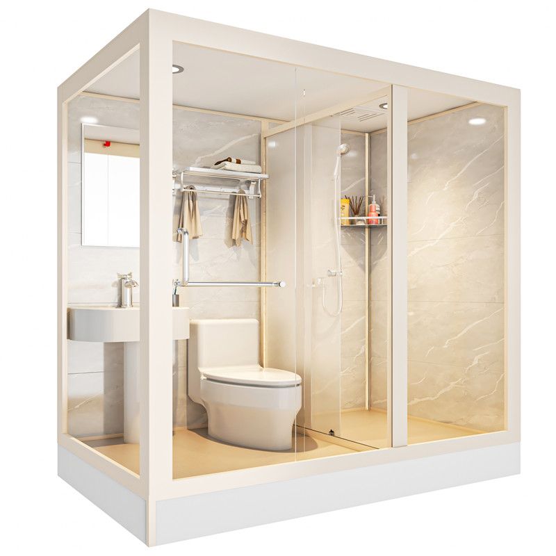 Rectangular Sliding Shower Enclosure Full Frame Shower Enclosure with Tempered Glass