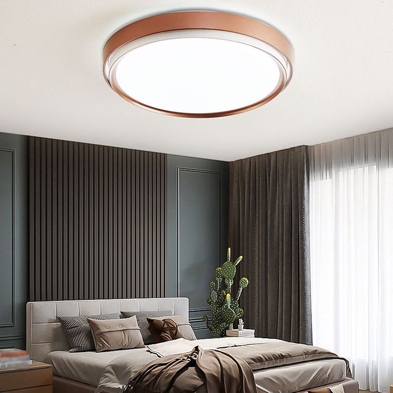 Metal Circular Pendant Lighting Fixture Simple Ceiling Lighting Pendant