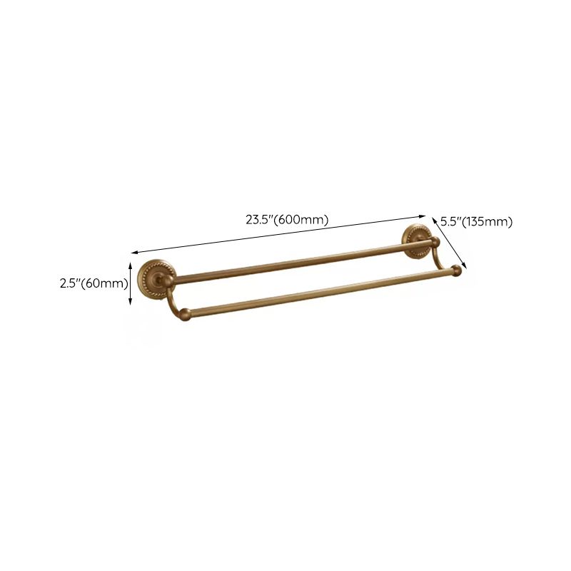 5-Piece Traditional Bathroom Accessory As Individual Or As a Set in Brushed Brass