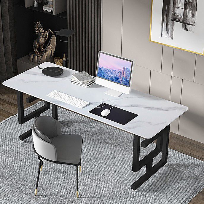 Rectangular Home Office Writing Desk Industrial Style Sled Office Desk