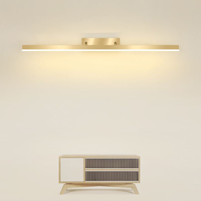 Gold Vanity Wall Light Simple Modern LED Wall Lamp for Bathroom