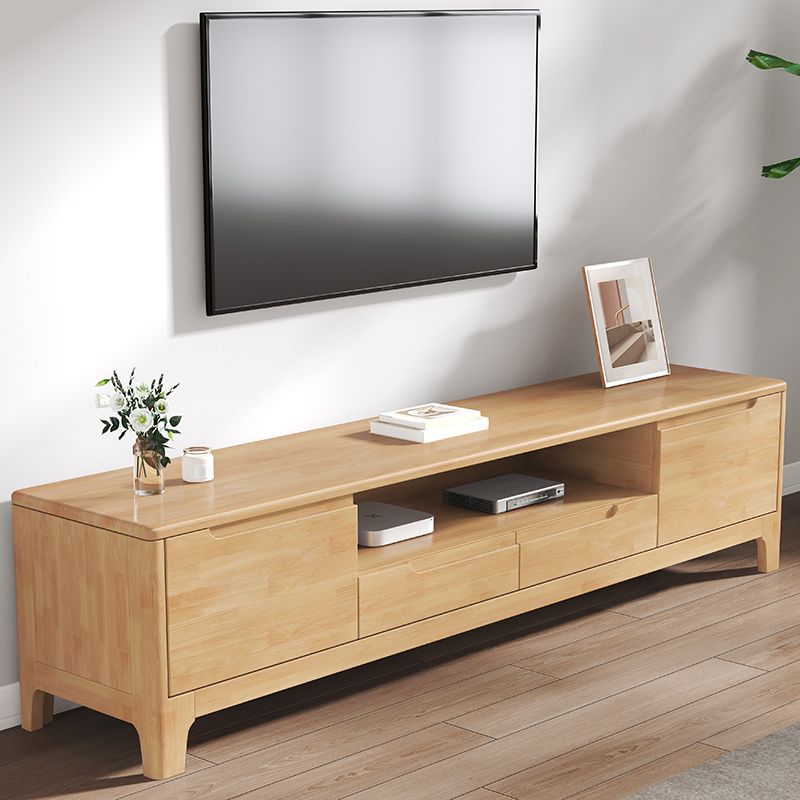 Solid Wood Media Console TV Stand Modern TV Stand Console with Drawers