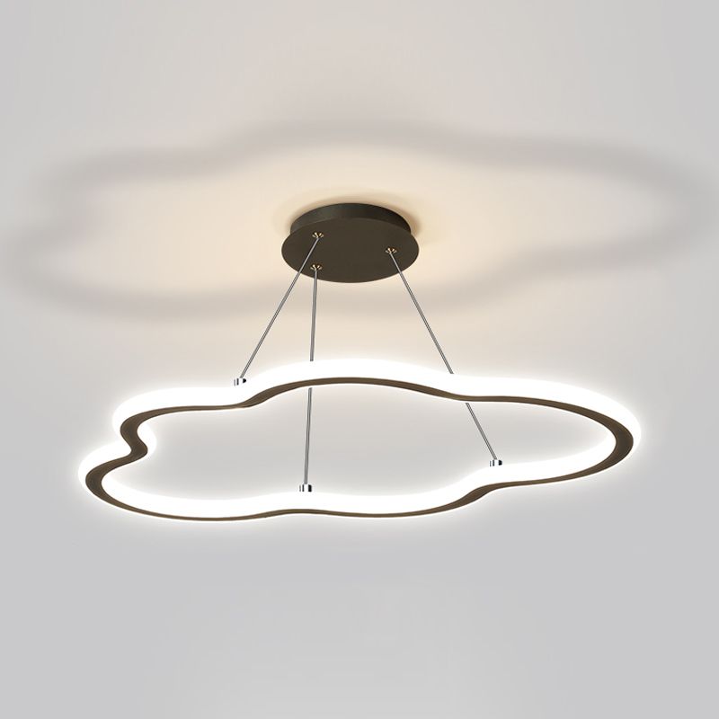 Forme linéaire lustre Light Modern Metal 1 Light Chandelier Lighting