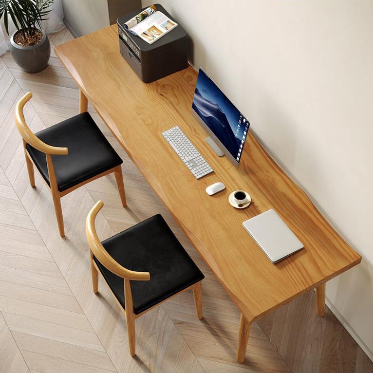 Contemporary Solid Wood Office Desk Rectangular Writing Desk for Office