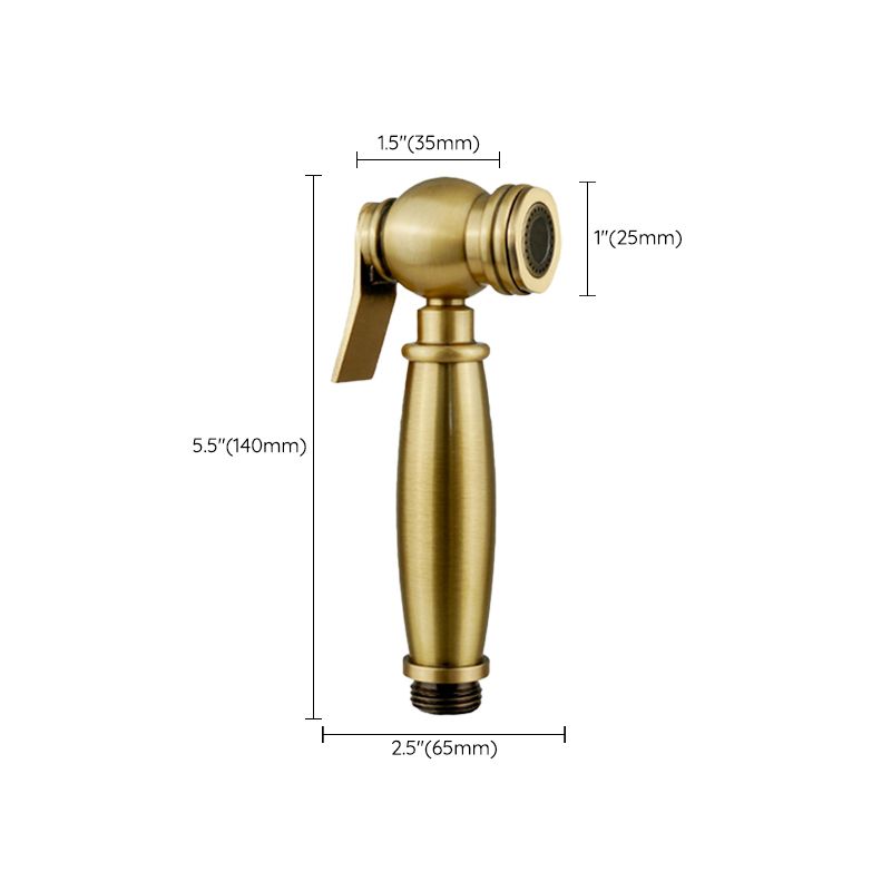 Traditional Style Shower Head in Brass Single Spray Wall-Mount Showerhead