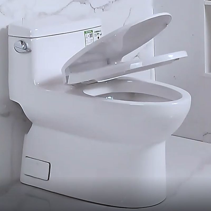 Traditional One Piece Flush Toilet Floor Mounted White Toilet Bowl for Bathroom