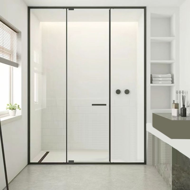 Full Narrow Frame Pivot Shower Door Tempered Glass Shower Door