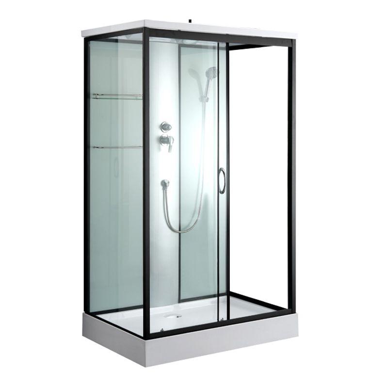 Modern Rectangle Shower Stall Tempered Framed Shower Stall for Bathroom