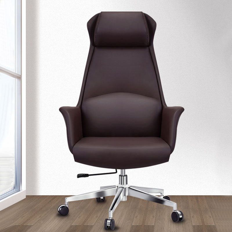 High Back Leather Management Office Chair Executive Swivel Office Chair