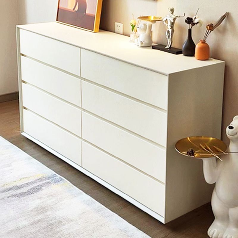 Contemporary Pine Horizontal Storage Chest with Soft-Close Drawers for Home