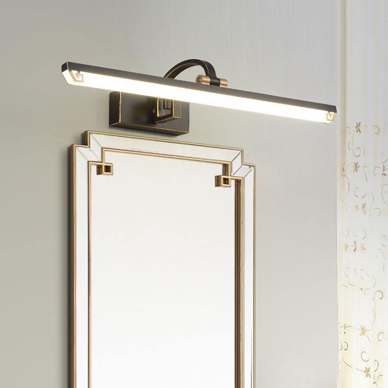 Moderner minimalistischer Stil stromlinienförmigem Wandmontage Waschtischlichter Metall Waschtischbeleuchtung für Badezimmer