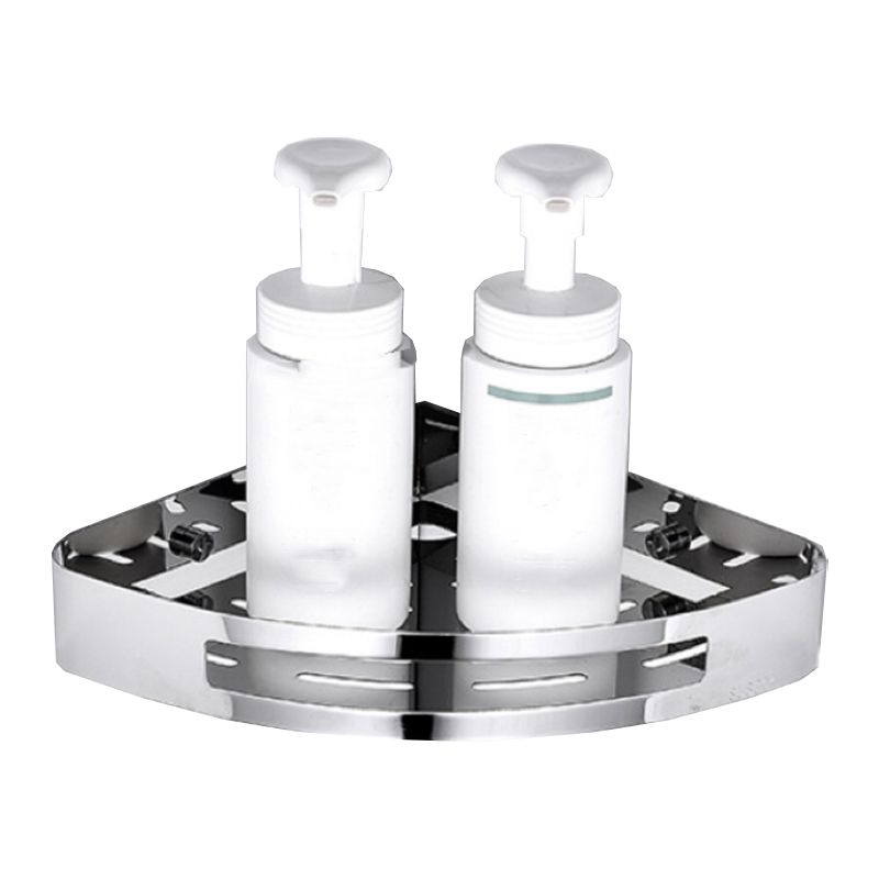 Modern Bathroom Hardware Set Silver Bath Shelf Bath Hardware Set