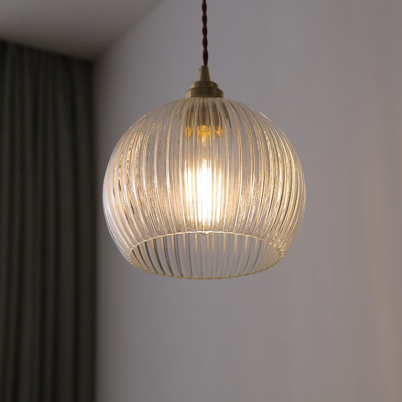 Contemporain Simple One-Light Bowl Bowl Dining Roard Room Bedroom Pendant Lighting