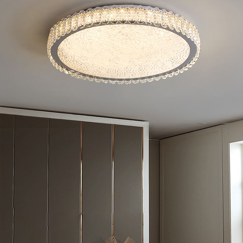 Contemporary Flush Mount Lamp Crystal LED Ceiling Lighting for Bedroom