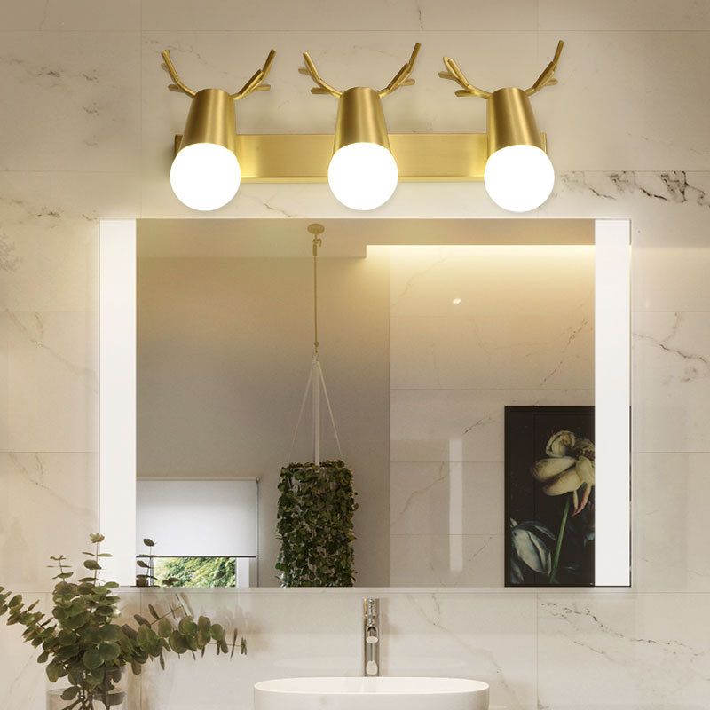 Modern Style Unique Shape Sconce Lamp Metal Wall Lights for Shower Room