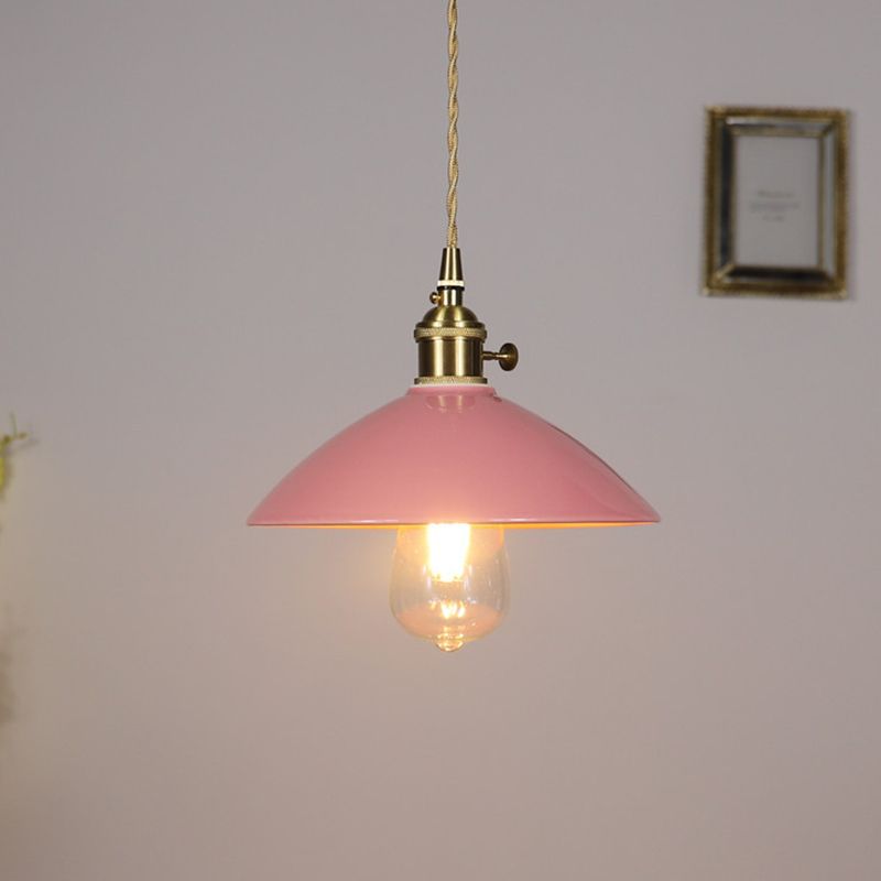 1-Licht-sich verjüngter Anhängerleuchte Vintage Ceramic Suspension Lighting für Esszimmer