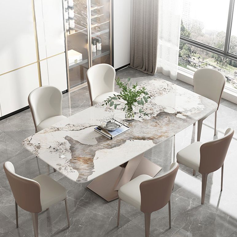 Modern 1/2/5/7 Pieces Dinette Set Sintered Stone Dining Table Set